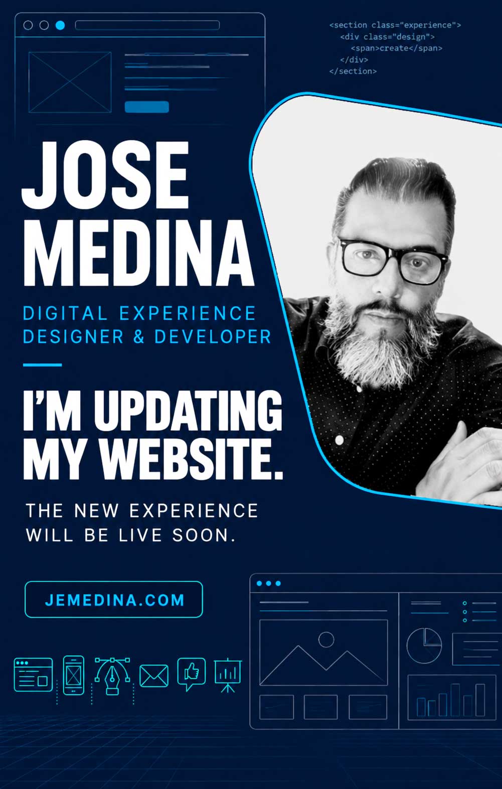 Jose Medina website is being updated and will be live soon.