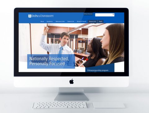 DePaul University website development