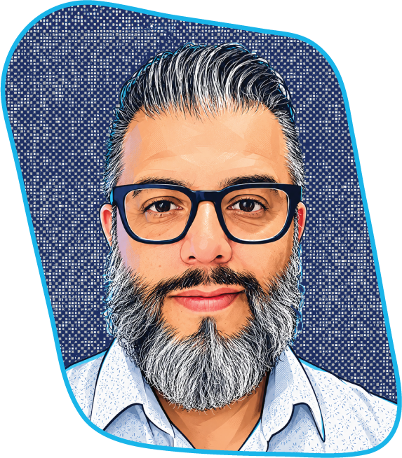 Illustrated portrait of Jose Medina